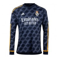 Camiseta Real Madrid Vinicius Junior #7 Segunda Equipación Replica 2023-24 mangas largas